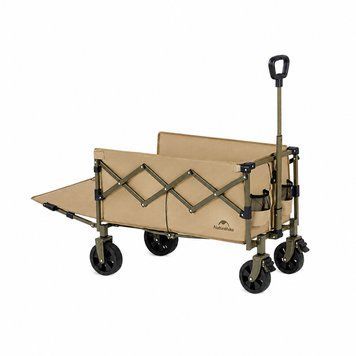 Тележка туристическая складная Naturehike Light CNK2350JJ012, 70+50 л, коричневая 6977465863317 фото
