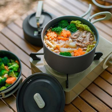 Каструля-казанок з кришкою туристична алюмінієва Naturehike Wild Trekking CNK2450CF010, 3 л 6979850309455 фото