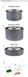 Набор посуды Naturehike 2-3 NH (2 каструли+ кришки+сковорода) NH15T203-G grey 6927595787205 &ndash; фото 6