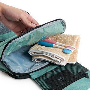 Несессер дорожній Naturehike Toiletry bag dry and wet separation S NH18X030-B emerald green 6927595728994 фото