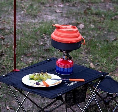Пательня Naturehike Camping Pan 1.6 л with silicone lid NH19CJ006 orange 6927595738337 фото