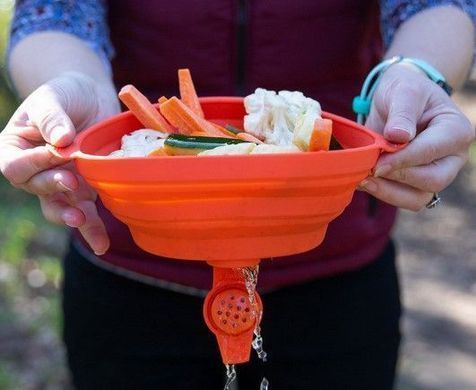 Пательня Naturehike Camping Pan 1.6 л with silicone lid NH19CJ006 orange 6927595738337 фото