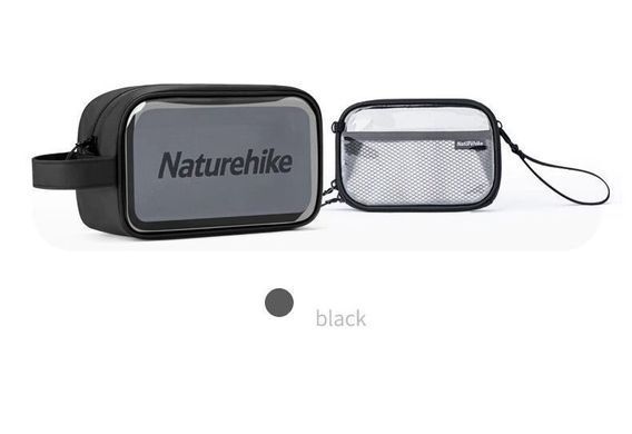 Косметичка дорожня водонепроникна Naturehike М NH20SN007 black 6927595747049 фото