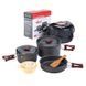 Набор посуды Naturehike 2-3 NH (2 каструли+ кришки+сковорода) NH15T203-G grey 6927595787205 &ndash; фото 1