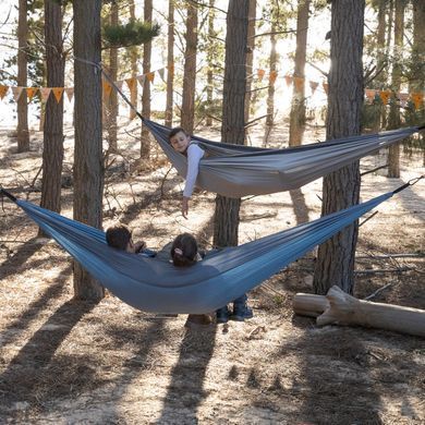 Гамак надлегкий Naturehike одинарний NH21DC011, біло-зелений 6977465862563 фото