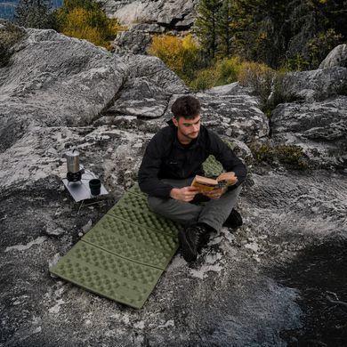 Коврик туристический складной одноместный Naturehike CNK2650WS027, 185 х 56 х 2.6 см, зелёный 6977465862716 фото