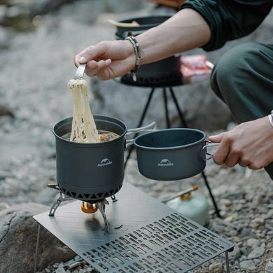 Набор посуды Naturehike (котелок, миска) 1.2 л CNK2300CJ0002 серый 6976023929595 фото