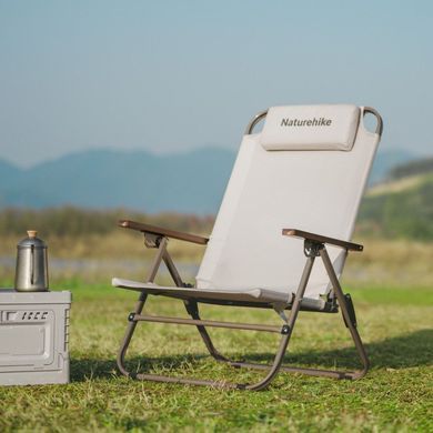 Крісло складане з регульованим нахилом Naturehike CNK2550JJ012, вуглецева сталь, бежевий 6927595774618 фото Крісло складане з регульованим нахилом Naturehike CNK2550JJ012, вуглецева сталь, бежевий 6927595774618 фото