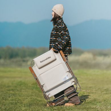 Крісло складане з регульованим нахилом Naturehike CNK2550JJ012, вуглецева сталь, бежевий 6927595774618 фото Крісло складане з регульованим нахилом Naturehike CNK2550JJ012, вуглецева сталь, бежевий 6927595774618 фото