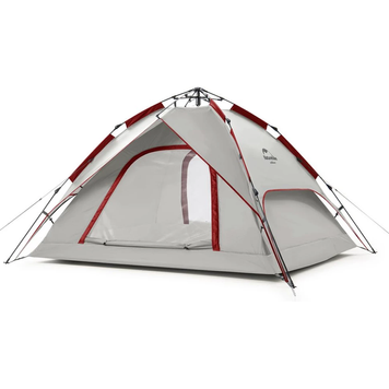 Намет Naturehike Automatic IV (4-місний) 210T polyester NH21ZP008 сіро-червоний 6927595777572 фото