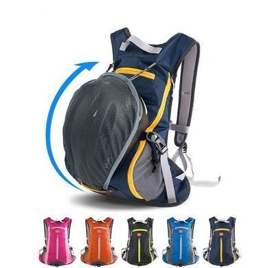Велорюкзак с чехлом для шлема Naturehike 15 NH15C001-B navy blue 6975641886327 фото