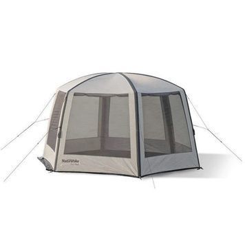 Намет для кемпінгу Naturehike 150D polyester 380х329х220 см NH20TM002 хакі 6927595746578 фото