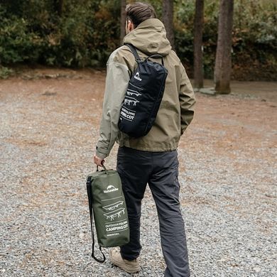 Кровать складная туристическая ультралёгкая Naturehike XJC04 Q-9E NH19JJ006, одноместная, 190 х 70 х 38 см, чёрная 6979850309219 фото