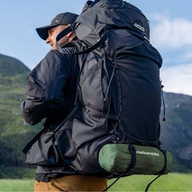 Матрац туристичний надувний одномісний Naturehike CNK2550WS019, 200x60x9.5 см, зелений, прямокутний із мішком для надування 6977465863195 фото