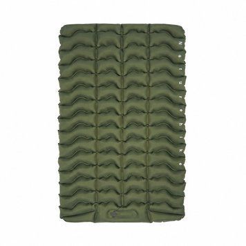Матрас туристический надувной двухместный Naturehike CNK2550WS019, 200 х 125 х 9.5 см, зелёный со встроенной помпой для надувания 6977465862983 фото