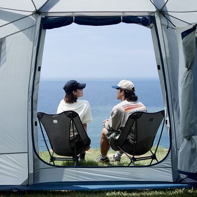 Стул складной Naturehike Moon YL08 NH20JJ027, 600D Oxford / алюминий, чёрный 6977465867582 фото