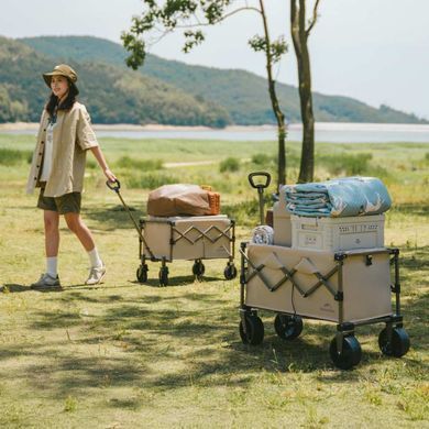 Складная тележка Naturehike CNK2350JJ012, 70 л, черная 6977465866646 фото