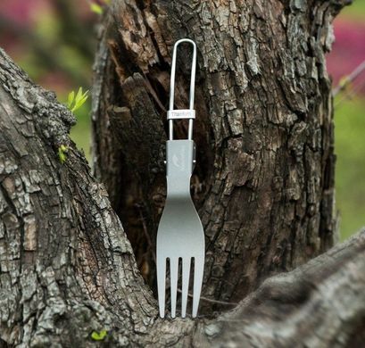 Вилка складная Naturehike Titanium fork NH18C001-J grey 6927595727805 фото