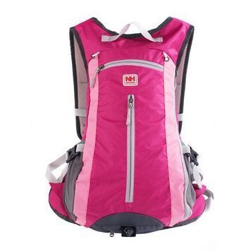 Велорюкзак з чохлом для шолома Naturehike 15 NH15C001-B pink 6927595708019 фото