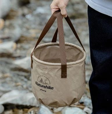 Ведро складное Naturehike Round bucket PVC 20 л NH20SJ040 army green 6927595764640 фото