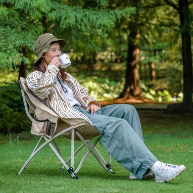 Стілець складаний Naturehike Stellaluna T04 CNK2550JJ022, вуглецева сталь, хакі 6977465866004 фото
