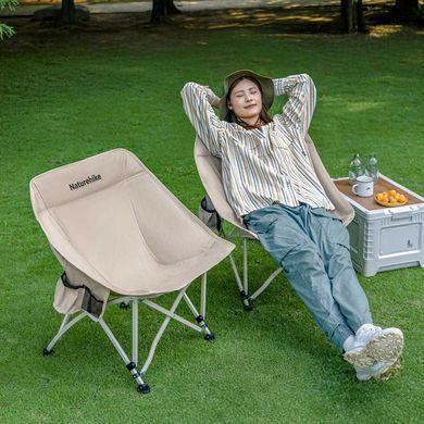 Стілець складаний Naturehike Stellaluna T04 CNK2550JJ022, вуглецева сталь, хакі 6977465866004 фото
