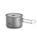 Кастрюля титановая со складной ручкой Naturehike 1300 мл NH18T202-B серый 6927595733561 &ndash; фото 1