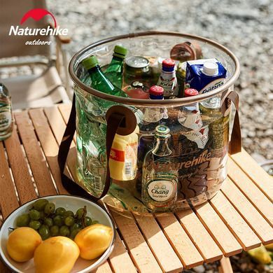 Відро складане Naturehike Round bucket PVC 20 л NH20SJ040 прозорий 6975641886747 фото