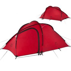 Палатка Naturehike Hiby III (3-х местная) 20D silicone New version + footprint NH18K240-P red