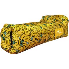 Ламзак-надувний диван Naturehike Air Sofa Camping NH20FCD06 жовтий з принтом