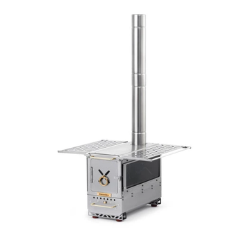 Пічка твердопаливна кемпінгова Naturehike 400х180х300 мм CNK2300CW021 steel 6976507665551 фото