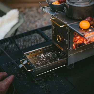 Пічка твердопаливна кемпінгова Naturehike 400х180х300 мм CNK2300CW021 steel 6976507665551 фото