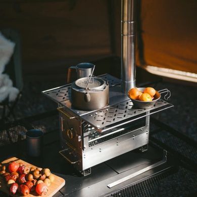 Пічка твердопаливна кемпінгова Naturehike 400х180х300 мм CNK2300CW021 steel 6976507665551 фото