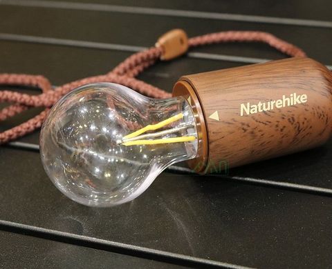 Ліхтар кемпінговий Naturehike Bubble lamp 3A battery NH21ZM002 wood grain