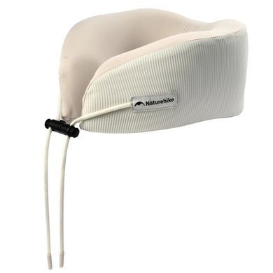 Подушка бавовняна для шиї, з пам'яттю Naturehike CNK2450WS019, бежева 6975641882756 фото Подушка бавовняна для шиї, з пам'яттю Naturehike CNK2450WS019, бежева 6975641882756 фото