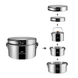 Набір посуду Naturehike 3-4 (каструля+казанок+пательня+чайник) NH22CJ005 сірий