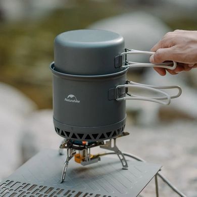 Набор посуды Naturehike (котелок, миска) 1.8 л CNK2300CJ0002 серый 6976023929571 фото
