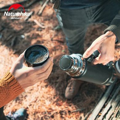 Термос туристичний Naturehike 304 steel 2200 мл NH19SJ011 black 6927595740279 фото