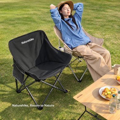Кресло туристическое складное Naturehike Stellaluna T01 CNH23JU13002, L, чёрное 6927595765173 фото