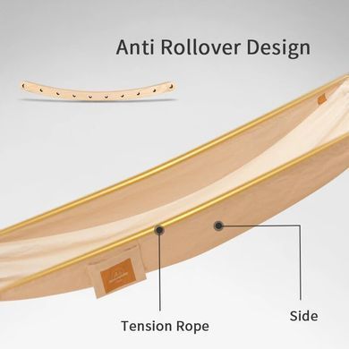 Гамак одноместный Naturehike Anti-rollover сotton NH20DC001 коричневый 6927595770429 фото