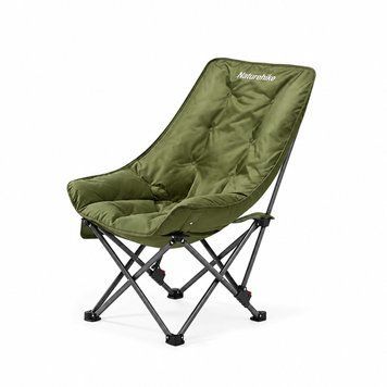 Кресло туристическое складное с высокой спинкой Naturehike CNK2450JJ020, зелёное 6927595799215 фото