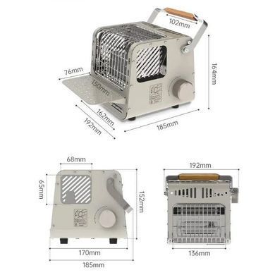 Обігрівач касетний Naturehike CNK2300CW018 grey 6976507666855 фото