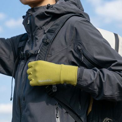 Рукавички туристичні вовняні Naturehike CYY2610FS010, XL, зелений 6977465861863 фото