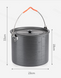 Котелок туристический Naturehike Camping 6 л NH20CJ009 grey 6927595761748 &ndash; фото 4