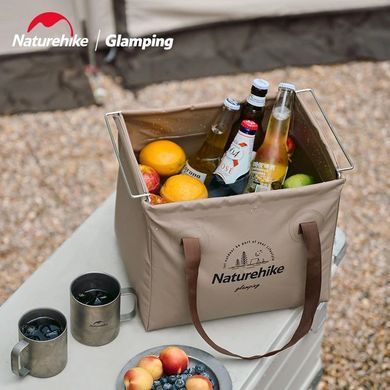 Відро складне Naturehike Square bucket 20 л CNH22SN002 темно-зелений 6927595794951 фото
