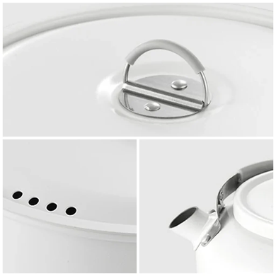Кастрюля с керамическим антипригарным покрытием Naturehike 2.8 л CNK2450CF013 white 6927595712450 фото