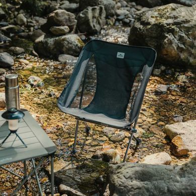 Стул складной ультралегкий Naturehike Stellaluna L04 CNK2450JJ015, размер М, алюминий, серый 6976023929892 фото