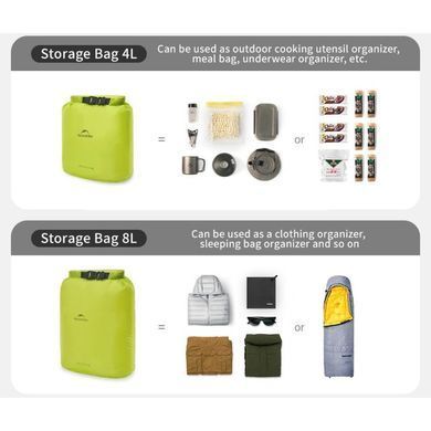 Гермомешок Naturehike CNK2550XB012, 4 л, белый 6977465868459 фото