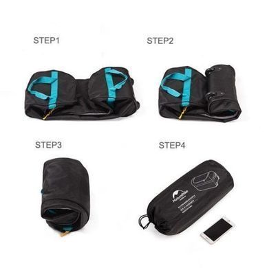 Сумка дорожная Naturehike Сamp suitcase A027 110 л NH18X027-L black 6927595731253 фото