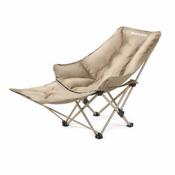 Кресло туристическое складное с подставкой для ног Naturehike Sea Star 001 CNK2450JJ020, хаки 6977465861375 фото